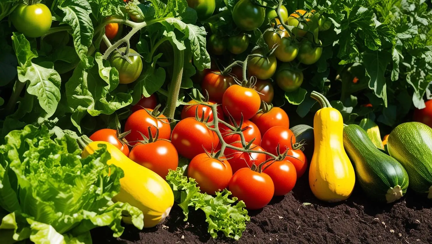 Een foto van een moestuin om je liefde voor tuinieren te laten zien._