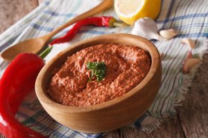 gezond muhammara recept met paprika en walnoten
