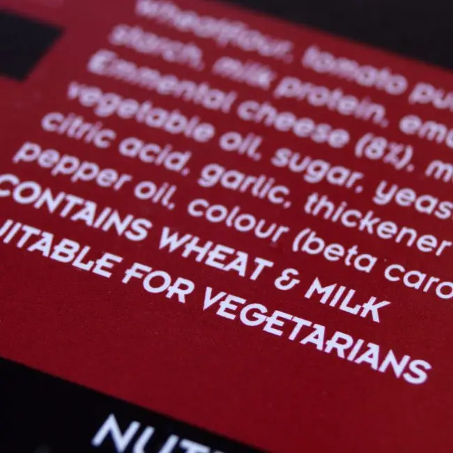 Etiketten met allergenen en traceerbaarheid volgens HACCP