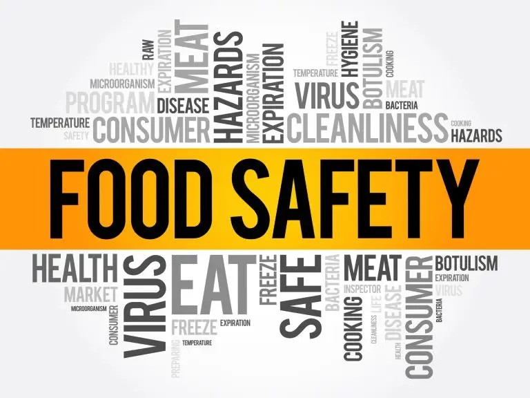 Food safety woordwolk als symbool voor HACCP en keukenmanagement