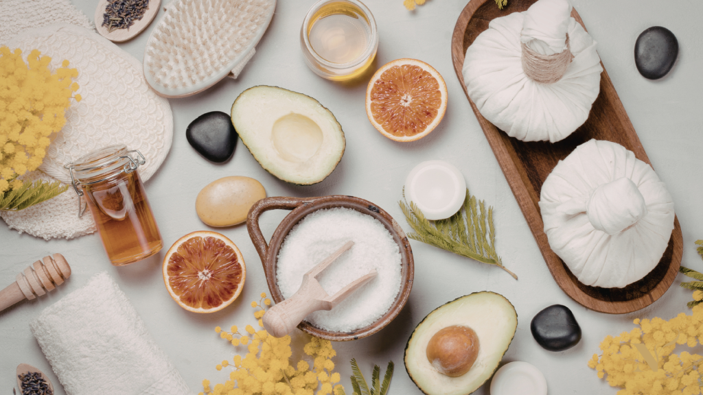 Avocado, citrus, zout en olie als basis voor natuurlijke huidverzorging